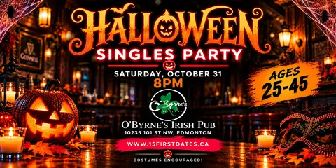 The 15FirstDates Edmonton Halloween Singles Party
